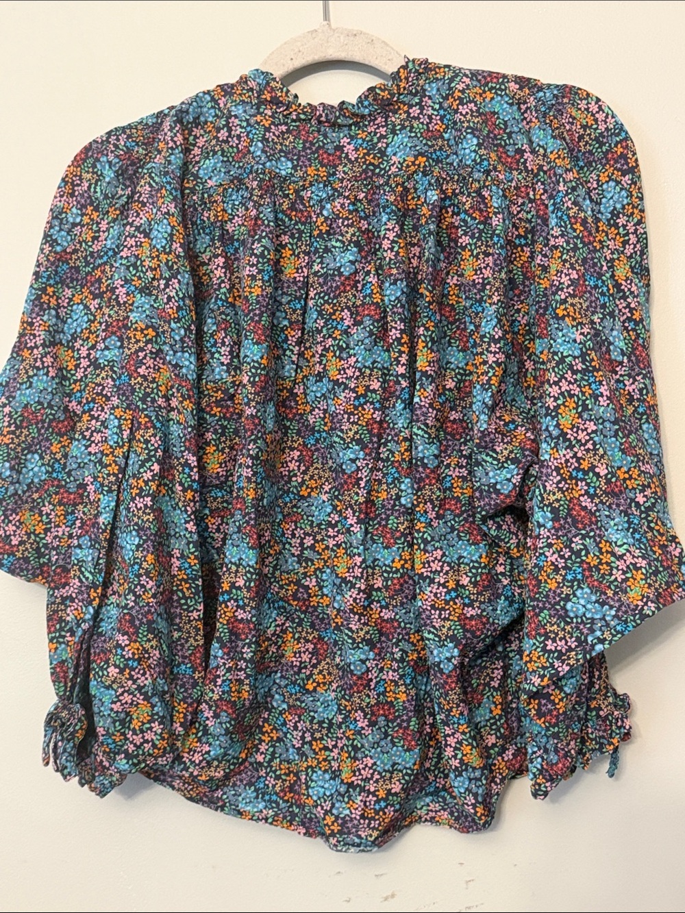 DÔEN Rose Top Navy Lady Bird Floral M - Picture 3 of 8